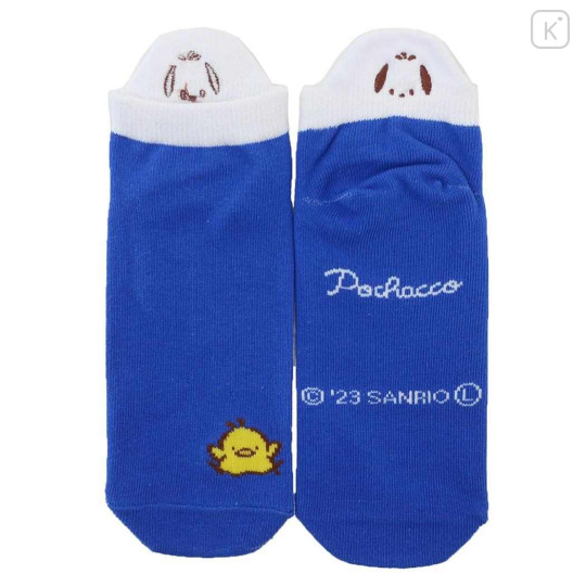Japan Sanrio Embroidery Socks - Pochacco & Friend - 1