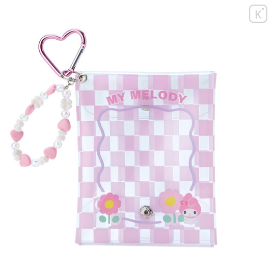 Japan Sanrio Original Clear Pouch - My Melody / Pastel Checker - 1