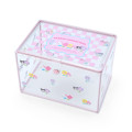 Japan Sanrio Original Clear Storage Box - Pastel Checker - 2