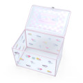 Japan Sanrio Original Clear Storage Box - Pastel Checker - 3