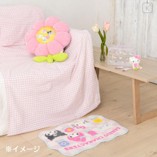 Japan Sanrio Original Cushion - Pastel Checker - 6