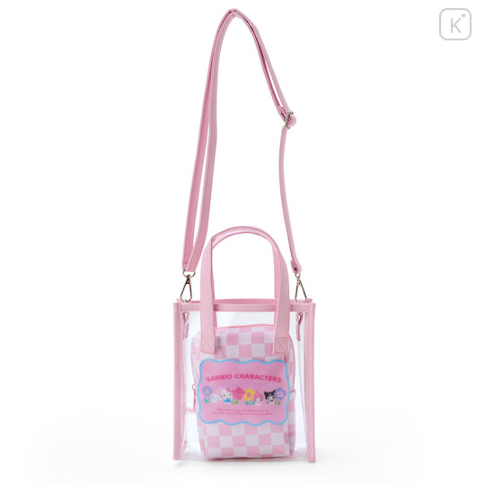 Japan Sanrio Original 2way Shoulder Handbag - Pastel Checker - 1