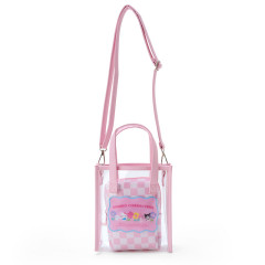 Japan Sanrio Original 2way Shoulder Handbag - Pastel Checker