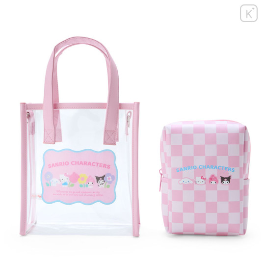 Japan Sanrio Original 2way Shoulder Handbag - Pastel Checker - 2