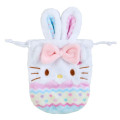 Japan Sanrio Original Drawstring Bag 2pcs Set - Hello Kitty / Easter Rabbit - 5