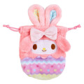 Japan Sanrio Original Drawstring Bag 2pcs Set - My Melody / Easter Rabbit - 5