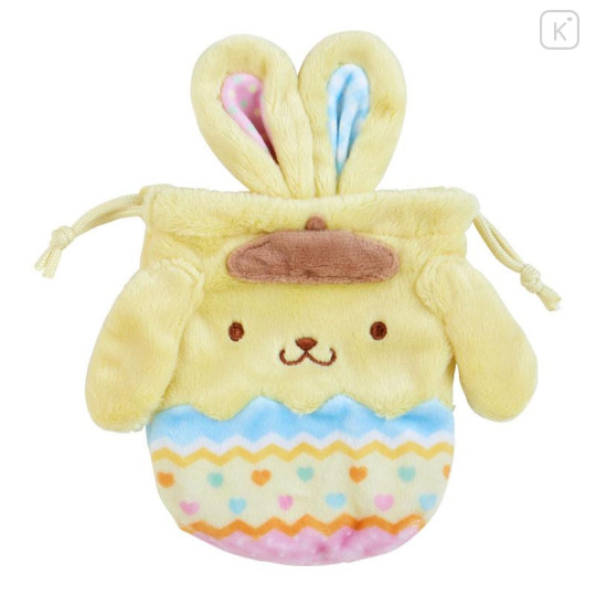 Japan Sanrio Original Drawstring Bag 2pcs Set - Pompompurin / Easter Rabbit - 5