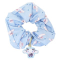 Japan Sanrio Hair Scrunchie & Charm - Cinnamoroll : Ururu Heart Series - 1