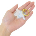 Japan Sanrio Acrylic Charm & Gold Keychain - Gentlemen Cinnamoroll & Pompompurin - 2