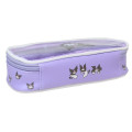 Japan Sanrio Clear Pen Pouch & Mesh Pouch - Kuromi - 2