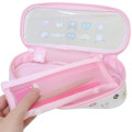 Japan Sanrio Clear Pen Pouch & Mesh Pouch - Characters / Pink - 4