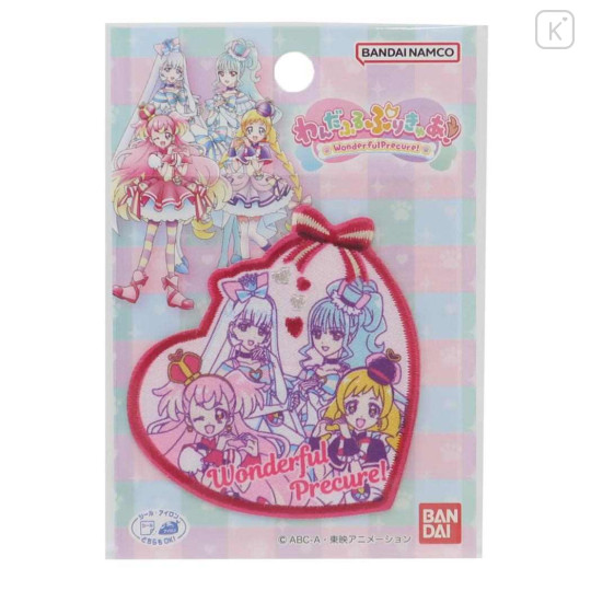 Japan Wonderful PreCure Wappen Iron-on Applique Patch - Heart Shape - 1