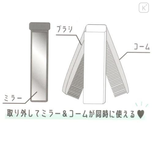 Japan Sanrio Folding Compact Comb & Brush & Mirror - My Melody / Pink - 4