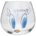 Japan Looney Tunes Swaying Glass Tumbler - Tweety / Big Eyes - 1