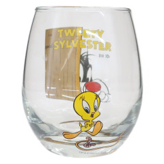 Japan Looney Tunes Swaying Glass Tumbler - Tweety / Trap 3D Drawing