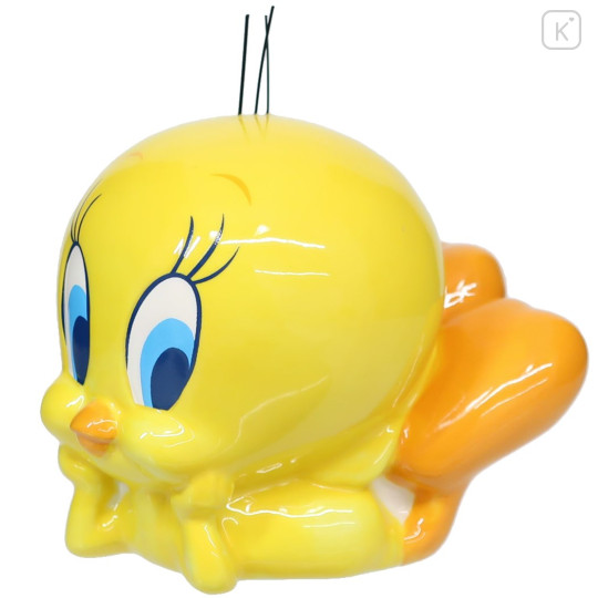 Japan Looney Tunes Ceramic Piggy Bank - Tweety - 1