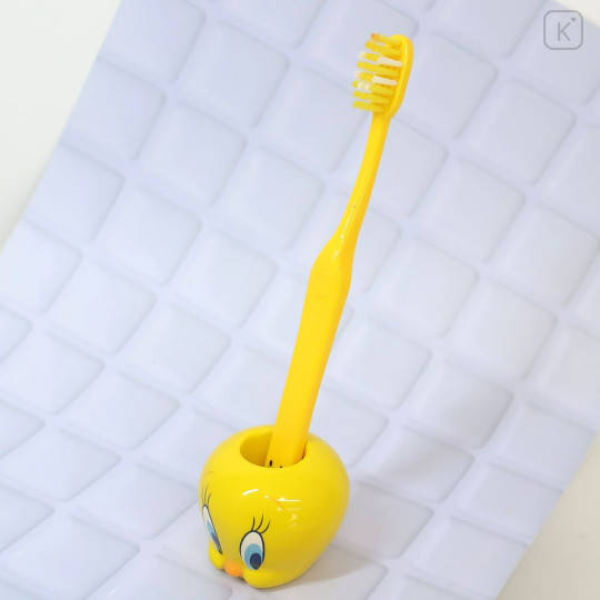 Japan Looney Tunes Toothbrush Stand Mascot - Tweety - 3