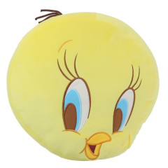 Japan Looney Tunes Fluffy Cushion - Tweety / Face