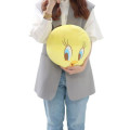 Japan Looney Tunes Fluffy Cushion - Tweety / Face - 4