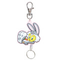 Japan Looney Tunes Rubber Reel Key Chain - Tweety & Bunny - 1