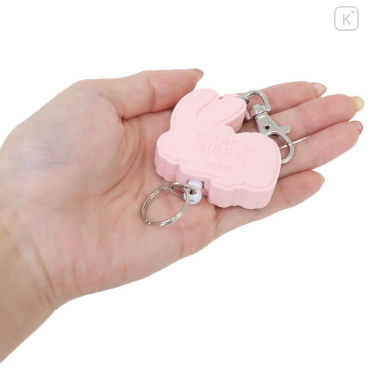 Japan Looney Tunes Rubber Reel Key Chain - Tweety & Bunny - 2