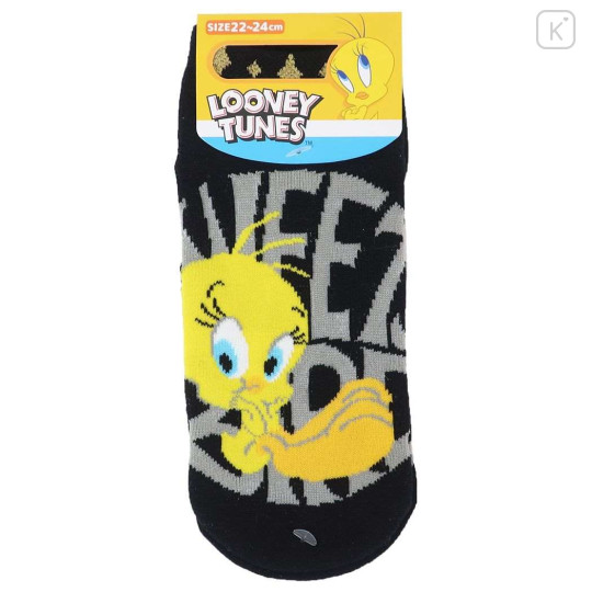 Japan Looney Tunes Socks - Tweety / Black - 1
