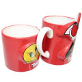 Japan Looney Tunes Pair Mug Set / Tweety & Sylvester / Red - 2