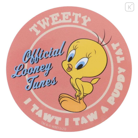 Japan Looney Tunes Vinyl Sticker - Tweety / Pink - 1