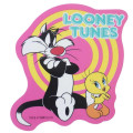 Japan Looney Tunes Vinyl Sticker - Tweety & Sylvester / Pink - 1