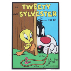 Japan Looney Tunes Vinyl Sticker - Tweety & Sylvester / Trap