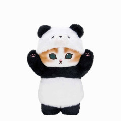 Japan Mofusand Stuffed Plush Toy (SS) - Cat / Cosplay Panda