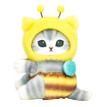 Japan Mofusand Mascot Holder Plush Clip - Cat : Cosplay Bee - 1