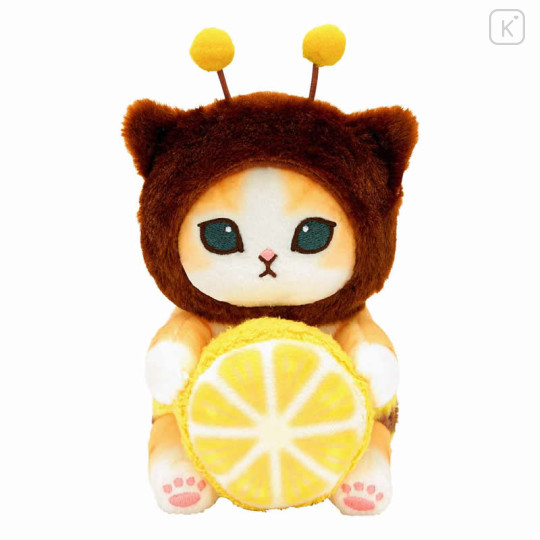 Japan Mofusand Monitor Plush Toy - Cat / Bee Cosplay & Lemon - 1