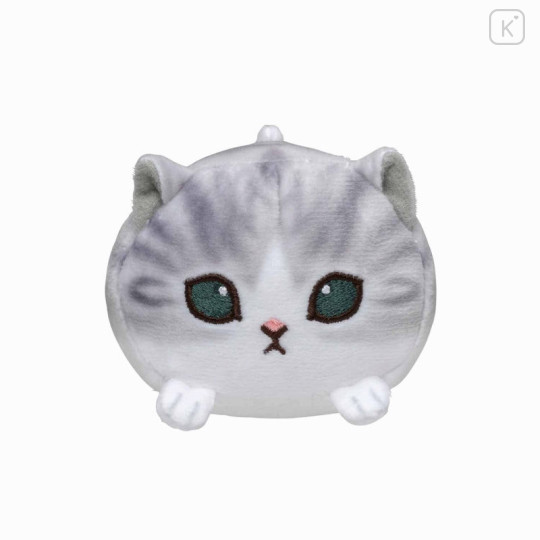 Japan Mofusand Mini Fluffy Plush Toy - Grey Cat - 1