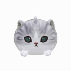Japan Mofusand Mini Fluffy Plush Toy - Grey Cat