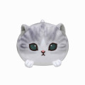 Japan Mofusand Mini Fluffy Plush Toy - Grey Cat - 1