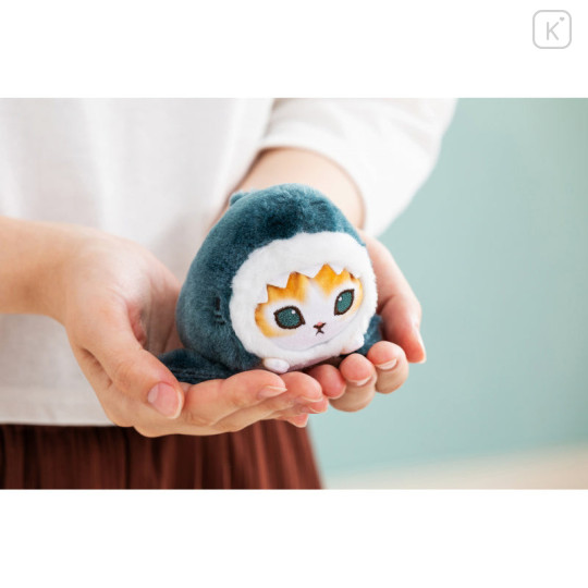 Japan Mofusand Mini Fluffy Plush Toy - Grey Cat - 2