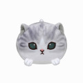 Japan Mofusand Mini Fluffy Plush Toy - Grey Cat - 4