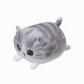 Japan Mofusand Mini Fluffy Plush Toy - Grey Cat - 5