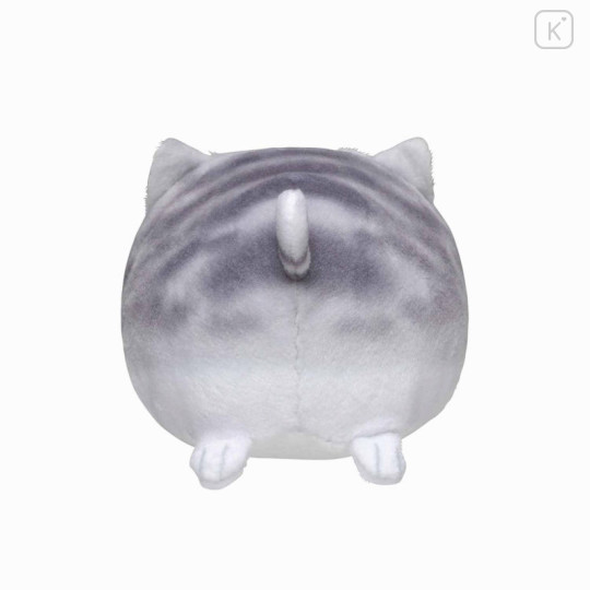 Japan Mofusand Mini Fluffy Plush Toy - Grey Cat - 6