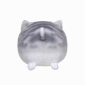 Japan Mofusand Mini Fluffy Plush Toy - Grey Cat - 6