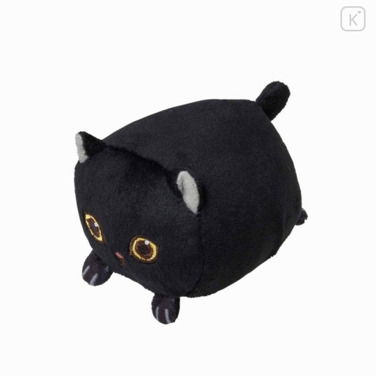 Japan Mofusand Mini Fluffy Plush Toy - Black Cat - 5