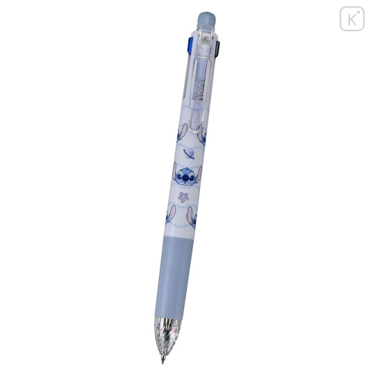 Japan Disney Store Sarasa Multi 4+1 Gel Pen & Mechanical Pencil - Stitch / Face - 2