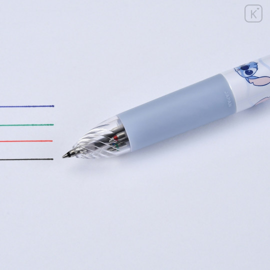 Japan Disney Store Sarasa Multi 4+1 Gel Pen & Mechanical Pencil - Stitch / Face - 6