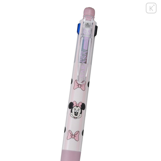 Japan Disney Store Sarasa Multi 4+1 Gel Pen & Mechanical Pencil - Minnie Mouse / Face - 4