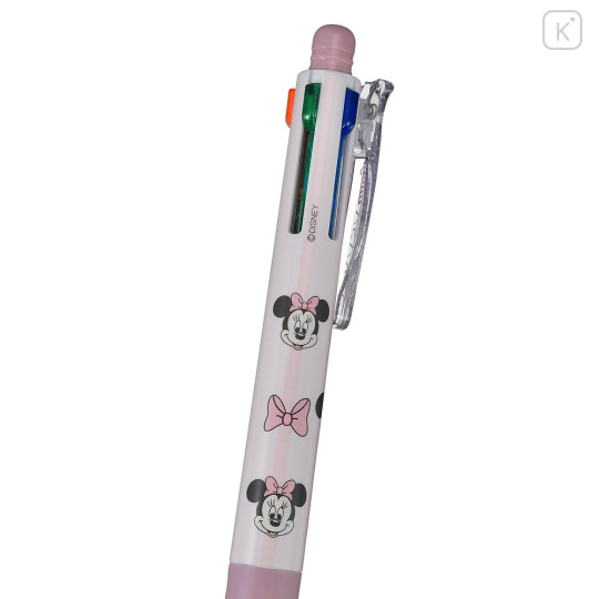 Japan Disney Store Sarasa Multi 4+1 Gel Pen & Mechanical Pencil - Minnie Mouse / Face - 5