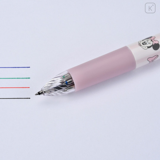 Japan Disney Store Sarasa Multi 4+1 Gel Pen & Mechanical Pencil - Minnie Mouse / Face - 6