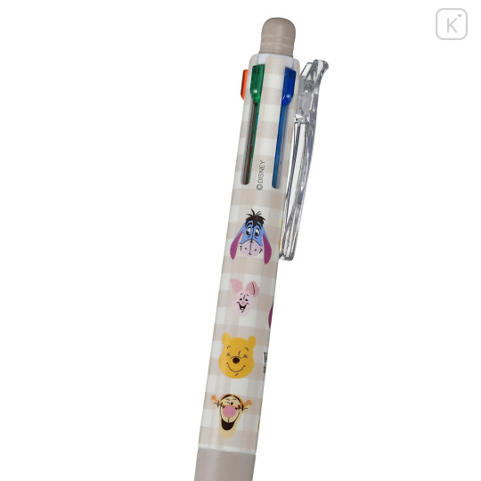 Japan Disney Store Sarasa Multi 4+1 Gel Pen & Mechanical Pencil - Winnie The Pooh / Face - 5