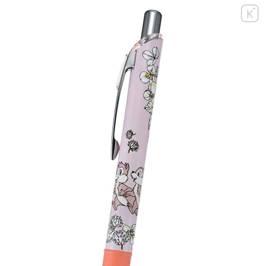 Japan Disney Store EnerGel Gel Ballpoint Pen - Chip & Dale / Flower - 2