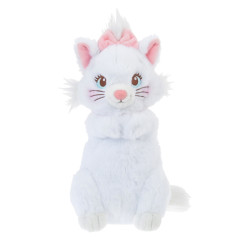 Japan Disney Store Fluffy Plush Pen Case - Marie Cat / Cat Day 2024